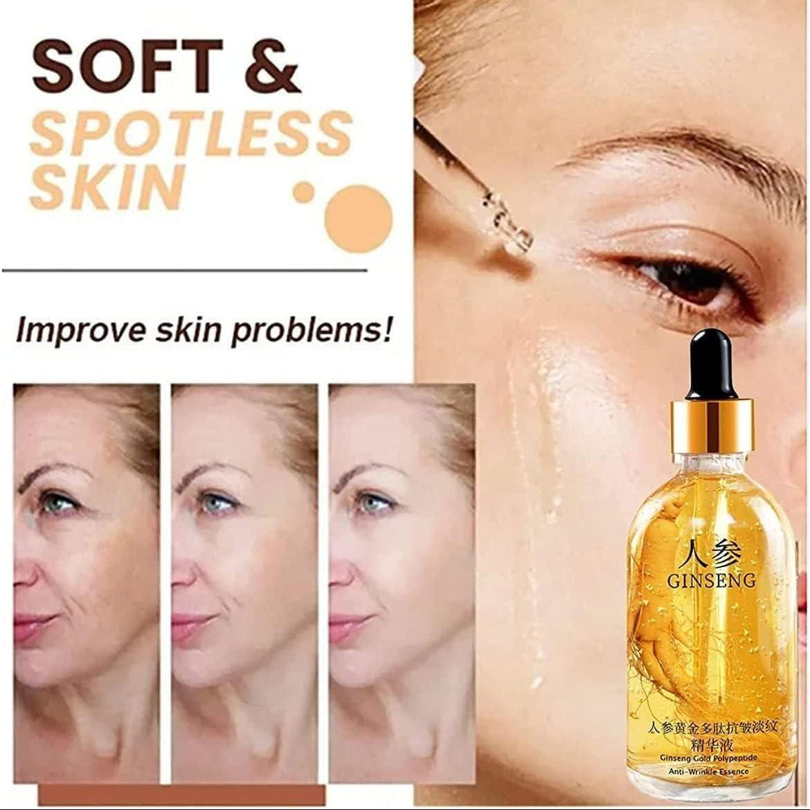 🌟 24K GOLD GINSENG ANTI-AGEING FACE SERUM (BUY 1 GET 1 FREE)