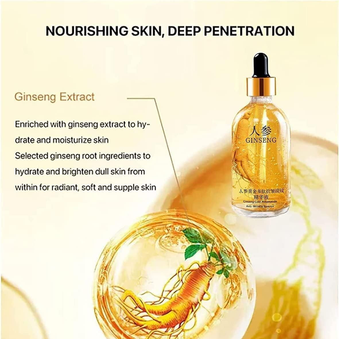 🌟 24K GOLD GINSENG ANTI-AGEING FACE SERUM (BUY 1 GET 1 FREE)