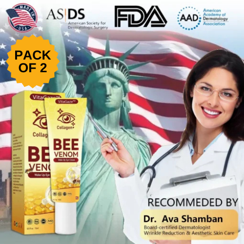 COLLAGEN+ BEE VENOM WAKE UP EYE CREAM (PACK OF 2)